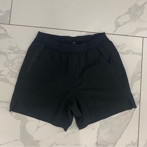 Ten Thousand Interval Shorts Men Sz XS Black Large 5" Lined Athleisure Stretch